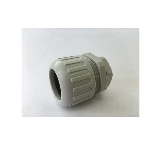 Изображение товара Вводная усиленная муфта Промрукав IP68 для гофрированных труб серая ВМУ-ГТ-25 М25 1шт PR08.3274