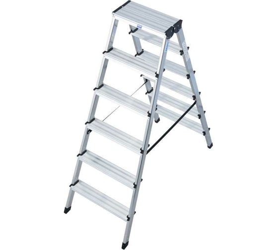 Изображение товара Двусторонняя стремянка Krause DOPPLO 2x6 ступенек 120359