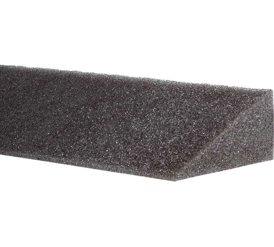 Изображение товара Уплотнитель универсальный 4Roof треугольный, поролоновый, 30х60х1000 мм, черный 120328