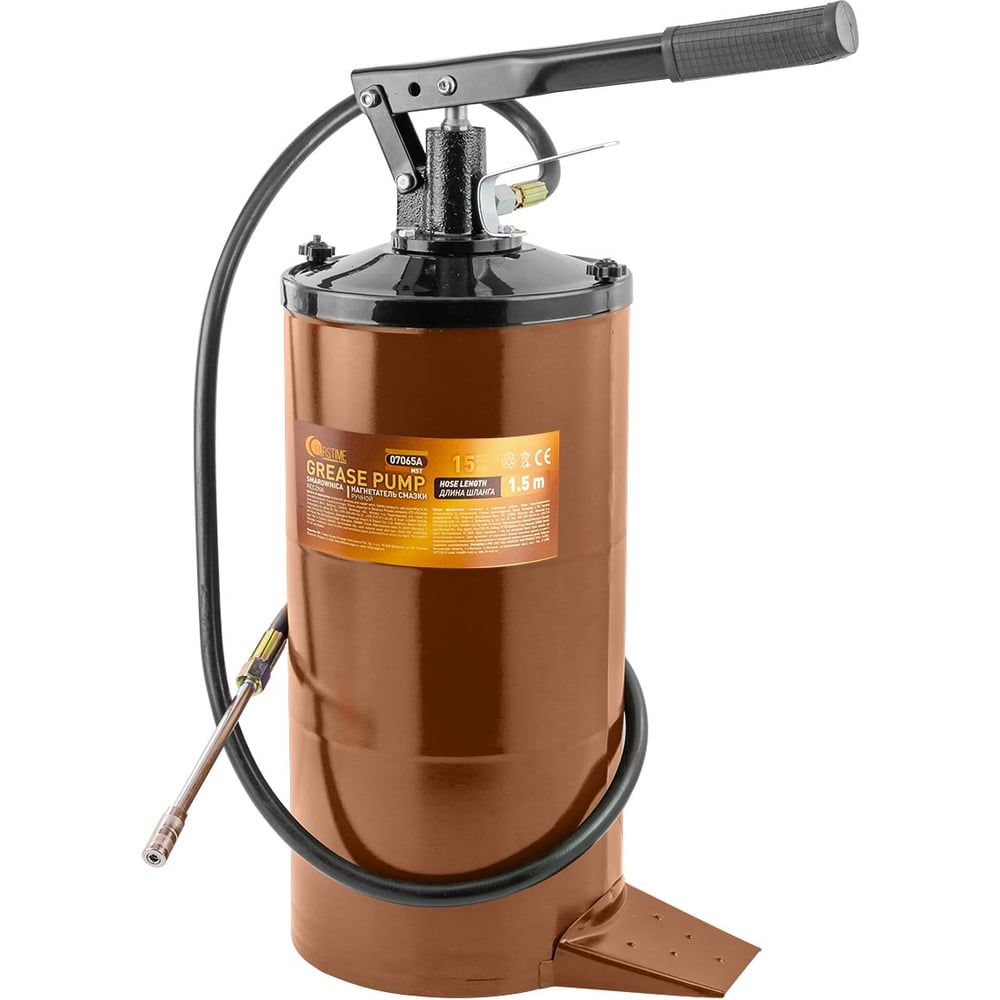 Изображение товара Нагнетатель смазки ручной FORSTIME 15 кг переносной для солидола