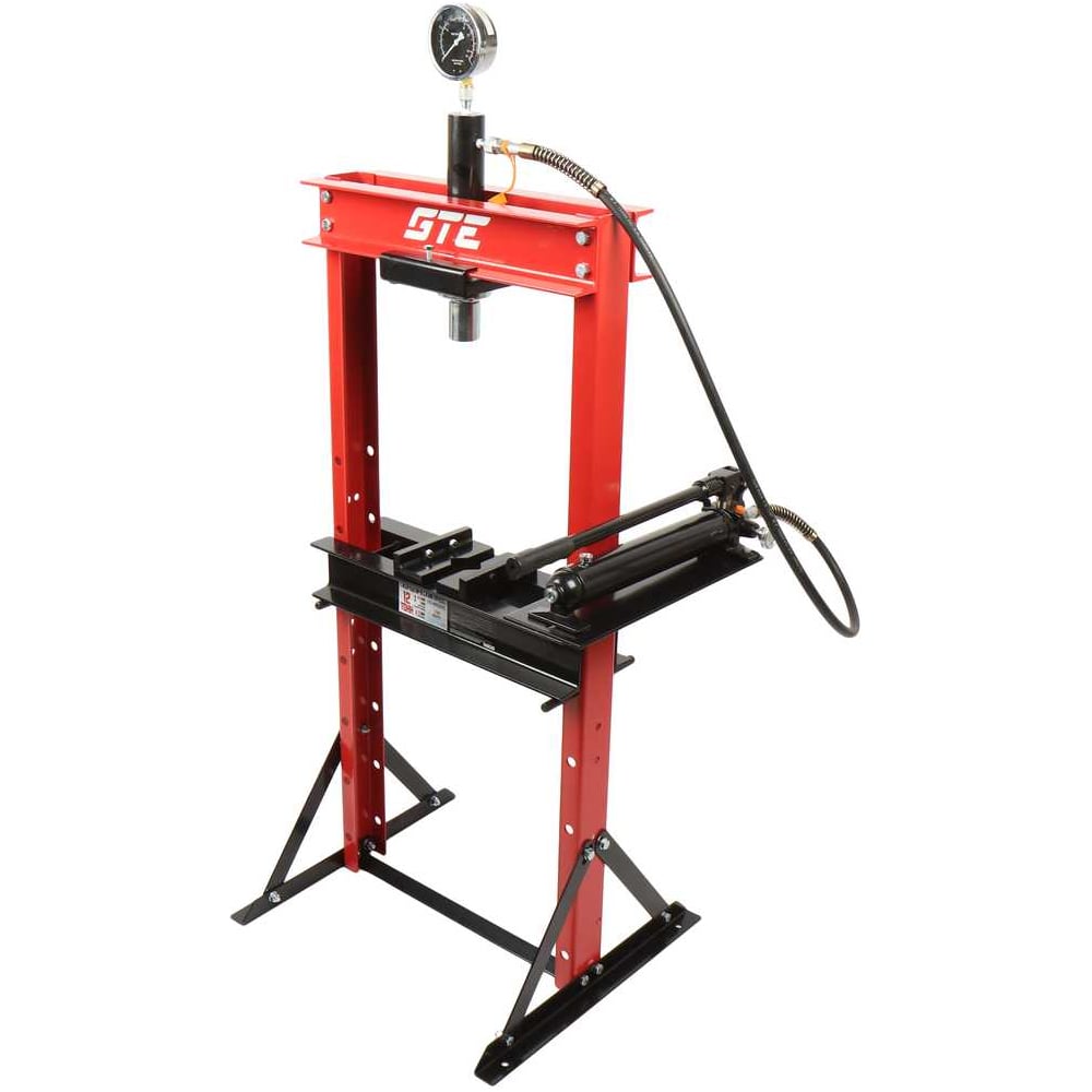 Изображение товара Напольный гидравлический пресс GTE 12т модель GTE-HPR13012S профессиональный станок