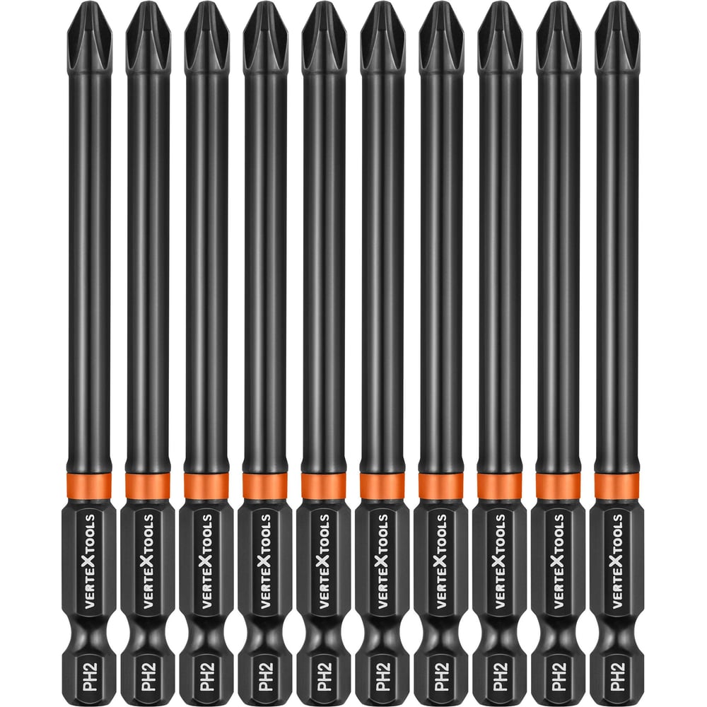 Изображение товара Набор бит vertextools IMPACT PH2x90 для ударного инструмента