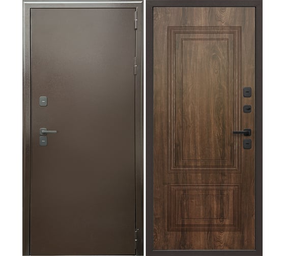 Изображение товара Дверь DIVA Формен Ф-10 Термо 2050х860, правая, антик медь-грецкий орех УТ-00084418