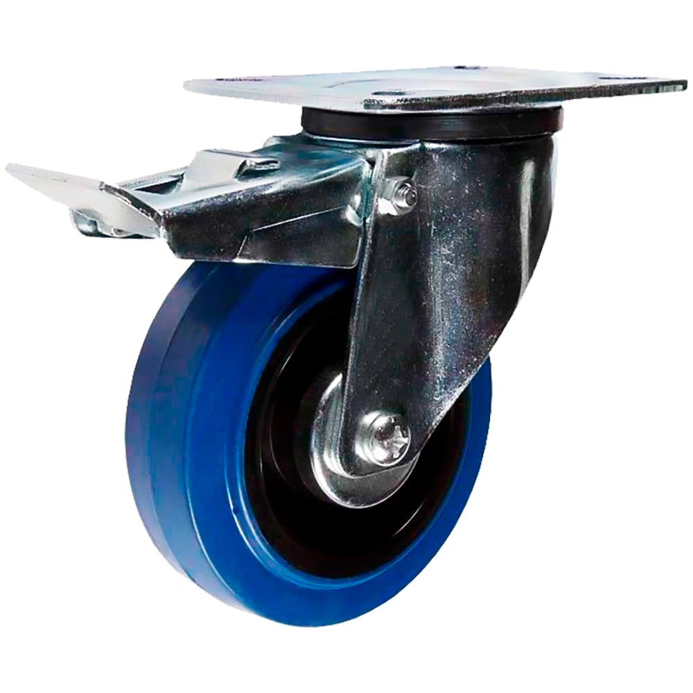 Изображение товара Поворотная колесная опора с тормозом SRCLb 63 160 мм для промышленности