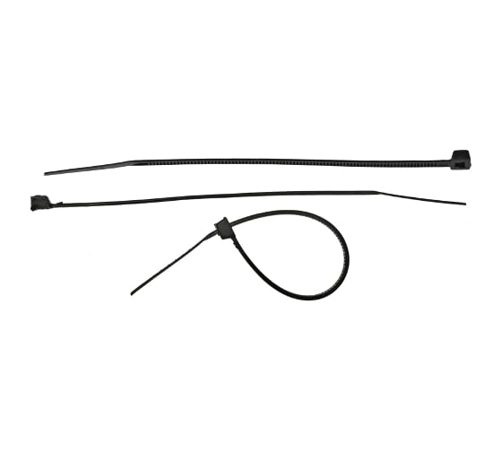 Изображение товара Хомут нейлоновый черный 25 шт. (250х4.8 мм; тип 7) ЗУБР 4-309037-48-350