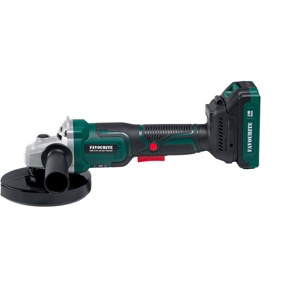 Изображение товара Аккумуляторная угловая шлифмашина FAVOURITE OBS 21 FG 125 SET PROMO 21В 2Aч