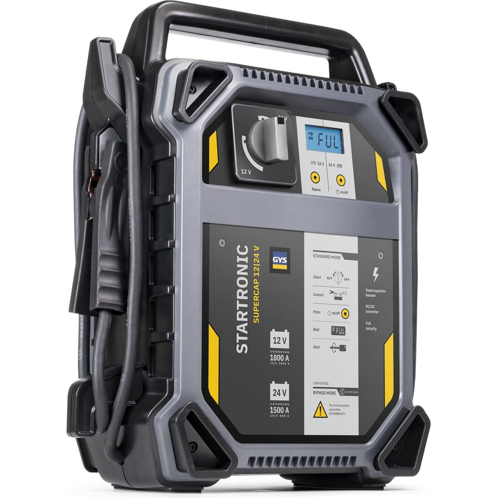 Изображение товара Пусковое устройство безбатарейное GYS STARTRONIC SUPERCAP 12/24 V профессиональное