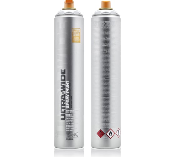 Изображение товара Краска MONTANA ULTRA WIDE хром, 0.75 л Ultra Wide Silver