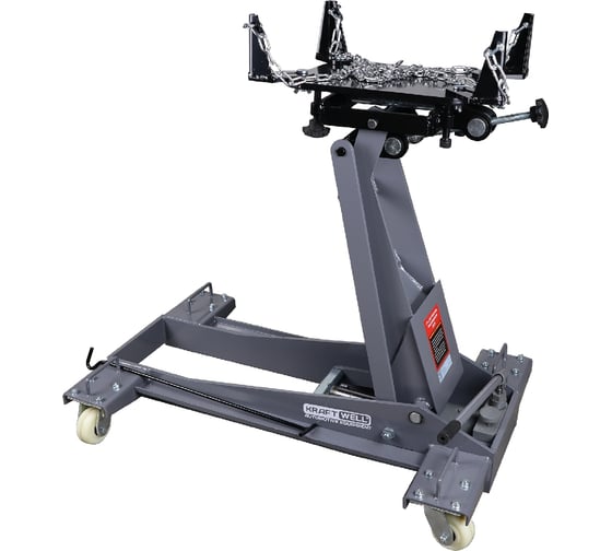 Изображение товара Тележка гидравлическая подкатная для агрегатов трансмиссии KraftWell г/п 2000 кг арт. KRWLTJ2