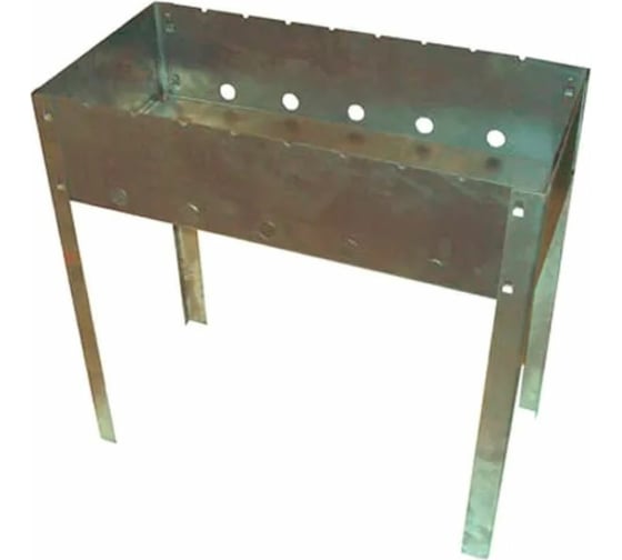 Изображение товара Разборный мангал Петромаш 60x30x60 см, сталь 1.2 мм 61561