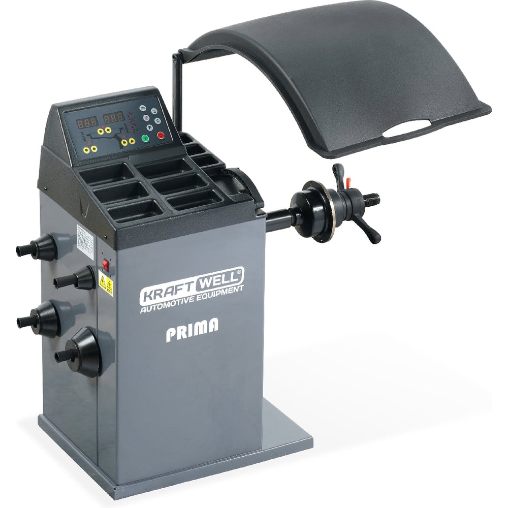 Изображение товара Балансировочный станок KraftWell PRIMA с ручным вводом параметров профессиональный