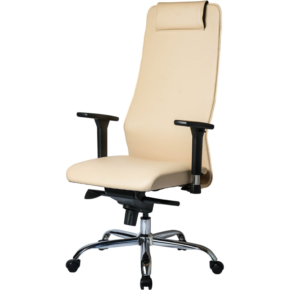 Изображение товара Кресло Mebion B1-K12-700-004 бежевое современное с регулировками и подголовником