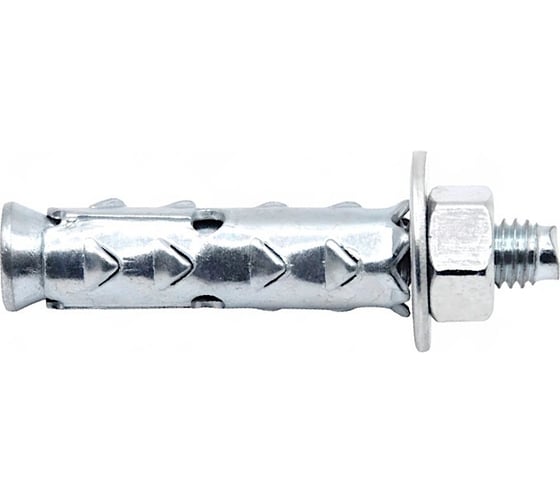 Изображение товара Анкер STALMAX L-SHIP 10х60 (М6) с широкой распорной зоной для кирпича и газоблока (арт. 11865) оцинкованная сталь (уп. 200 шт) 11865-023