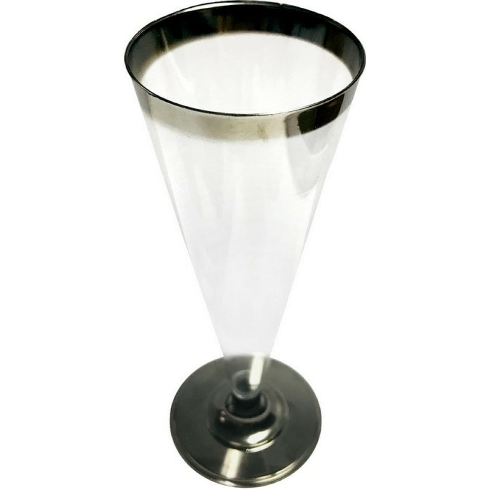 Одноразовый прозрачный бокал для шампанского ООО Комус бокал стеклянный для шампанского magistro дарио 180 мл 5×27 5 см прозрачный
