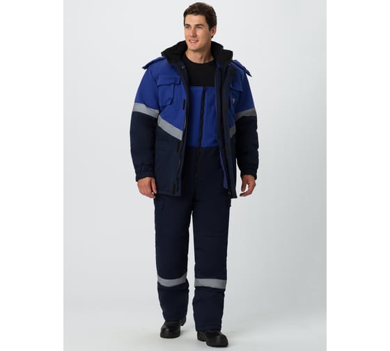 Изображение товара Зимний костюм Факел Эксперт-Антистат МВО темно-синий/васильковый, р. 48-50; 170-176 87468135.003