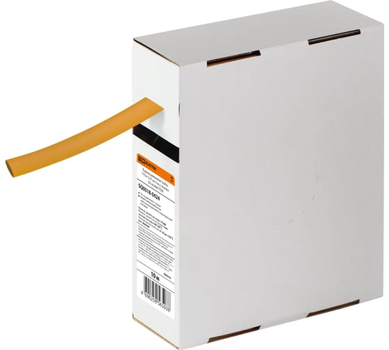 Изображение товара Термоусаживаемая трубка TDM ELECTRIC ТУТнг 10/5 желтая в коробке (10 м/упак) SQ0518-0424