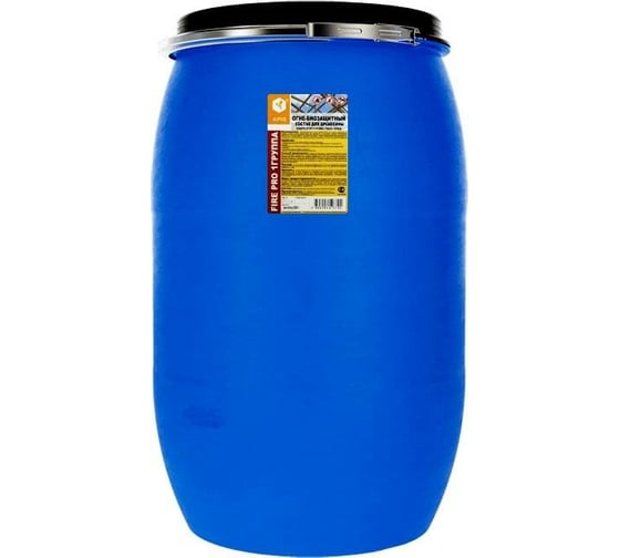 Изображение товара Огнебиозащитный состав для древесины APIS FIRE PRO (I группа; красный; бочка; 150 кг) 4665296517661