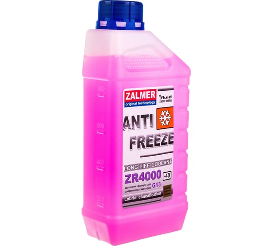 Изображение товара Антифриз ZALMER Antifreeze ZR4000 LLC G13 фиолетовый -40С 1кг ZR40V001
