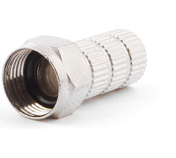 Изображение товара F коннектор Cablexpert для кабеля RG6, 5 шт, с уплотнительным резиновым кольцом SPL6-02