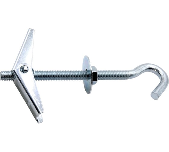 Изображение товара Дюбель STALMAX металлический LD-MH М8х100 складной пружинный с крюком (арт. 11639) оц. сталь (уп. 25 шт) 11639-023