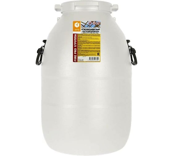 Изображение товара Огнебиозащитный состав для древесины APIS FIRE PRO (I группа; красный; бидон; 60 кг) 4665296517654