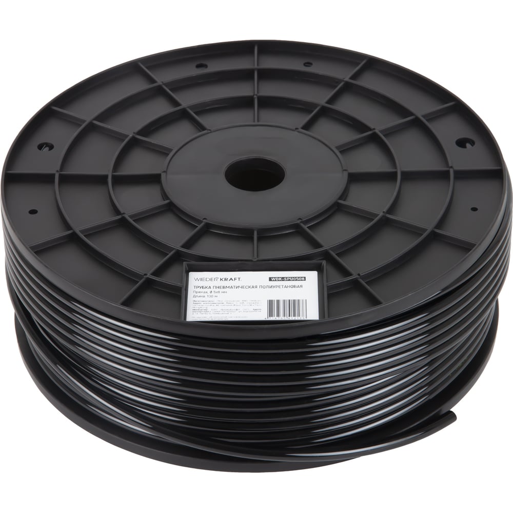 Изображение товара Пневматическая трубка прямая 5x8 мм 100 м WIEDERKRAFT WDK-SPU0508