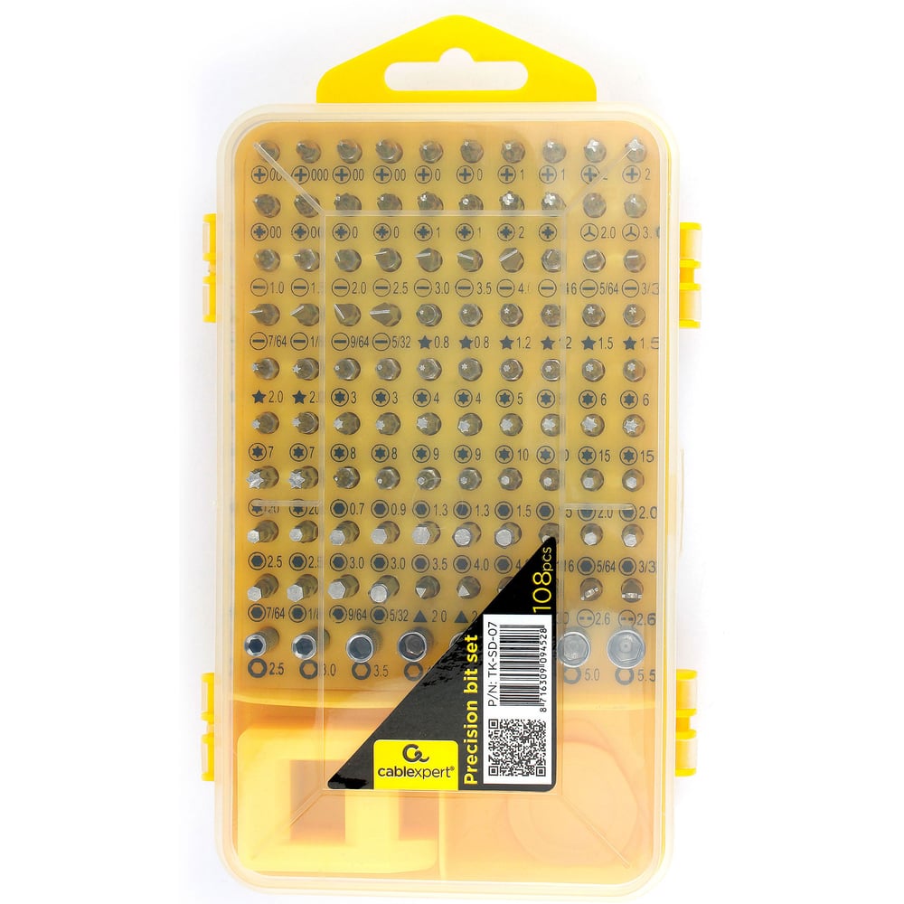 Изображение товара Набор отверток Cablexpert TK-SD-07 108 предметов с битами
