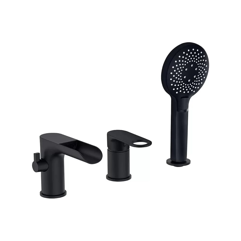 Изображение товара Смеситель для ванны ViEiR водопад на 3 отверстия хром латунь V043533