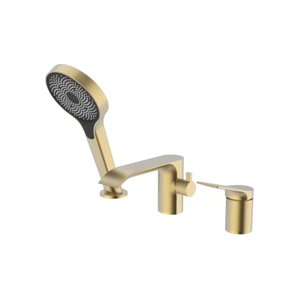 Изображение товара Смеситель на борт ванны ViEiR водопад матовое золото V343532-S