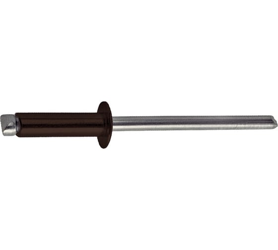 Изображение товара Заклепка вытяжная STALMAX LZV 4,8х12 Al/St (RAL 8017 (Шоколадно-коричневый)) с выпуклой шляпкой (арт. 10429) алюминий/сталь (уп. 500 шт) 10429-023