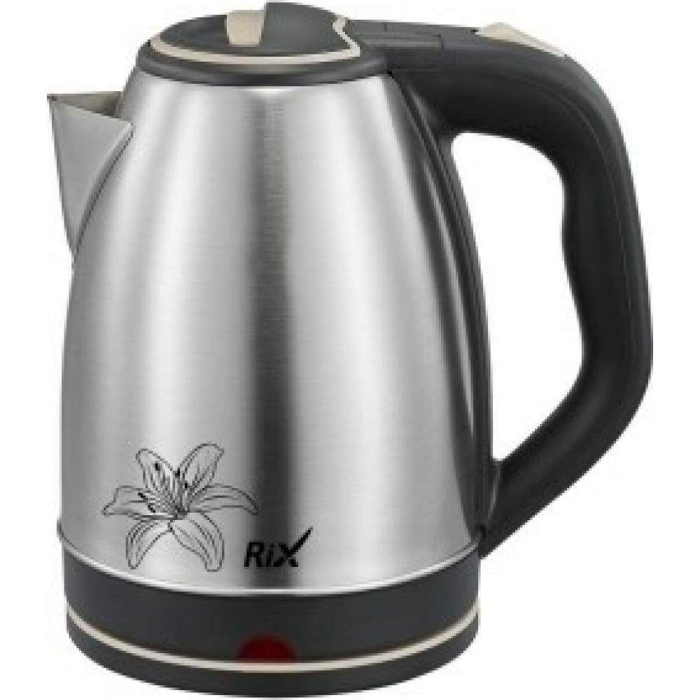 Электрический чайник RIX, цвет серый/черный 46437 RKT-1803S - фото 1