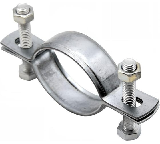 Изображение товара Хомут для крепления дорожных знаков STALMAX L-RS 76х20х2 с болтами М8х50 мм (арт. 12182) оцинкованная сталь (уп. 75 шт) 12182-023