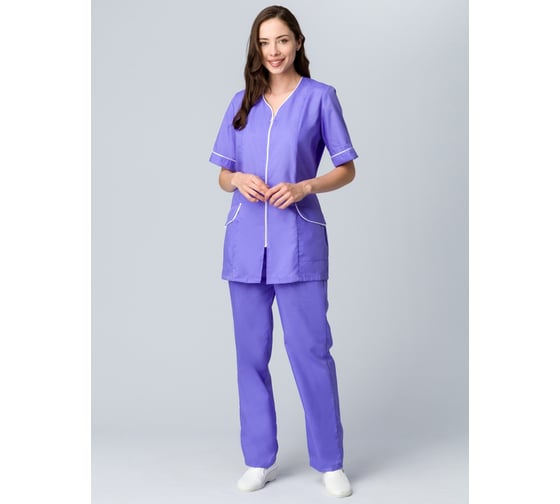 Изображение товара Женский костюм Факел Вера сиреневый/белый, р. 40-42; 170-176 52060000.015