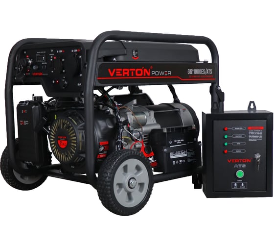 Изображение товара Генератор бензиновый VERTON POWER GG11000ES/ATS (9,5/10,5 кВт 230В/50, 21л.с.550 см3,Блок ATS) 01.15815.24186