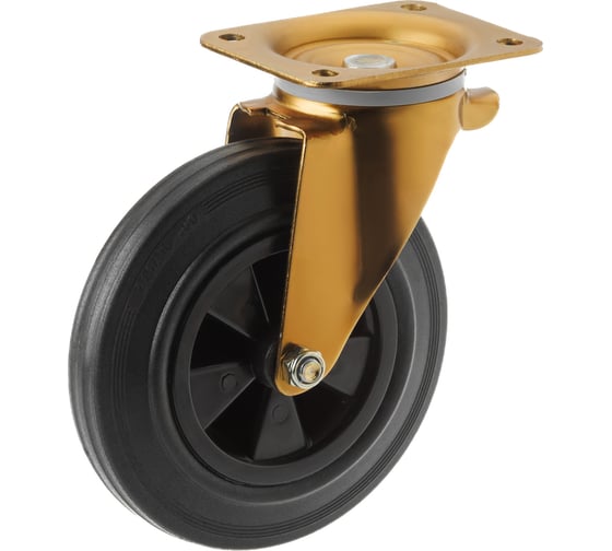 Изображение товара Колесо поворотное SC80K для евроконтейнеров (200 мм; 200 кг; подшипник скольжения) А5 1000944