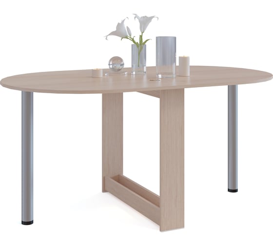 Изображение товара Раскладной стол СОКОЛ беленый дуб СП-12 СП12Бд5