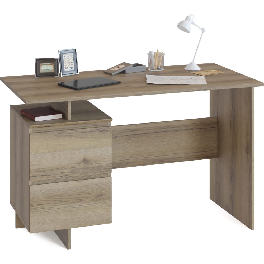 Письменный стол СОКОЛ стол письменный спм 205 1200 × 600 × 740 мм дуб делано