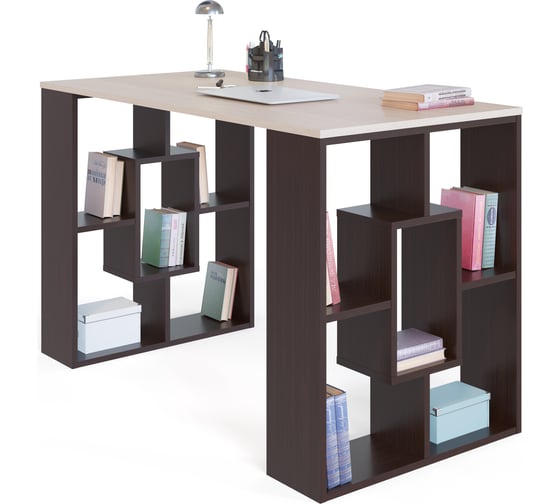 Изображение товара Письменный стол СОКОЛ венге/беленый дуб СПм-15 СПм15В5Б5