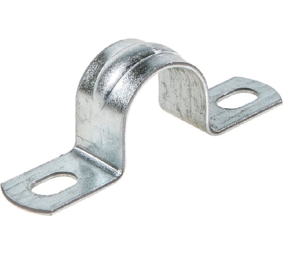 Изображение товара Скоба двухлапковая STALMAX L-SMD 25-26 мм металлическая для труб, металлорукава и кабеля (арт. 11384) оц. сталь (уп. 400 шт) 11384-023