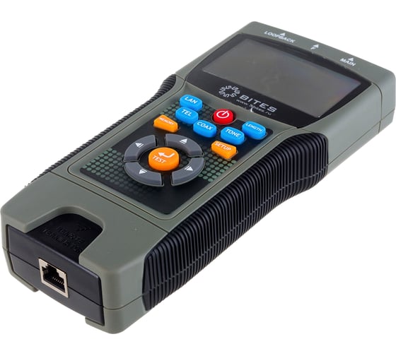Изображение товара Сетевой тестер кабеля 5Bites UTP/FTP/STP RJ45, TEL RJ11/12, BNC, рефлектометр TDR, LCD LY-CT030 PRO