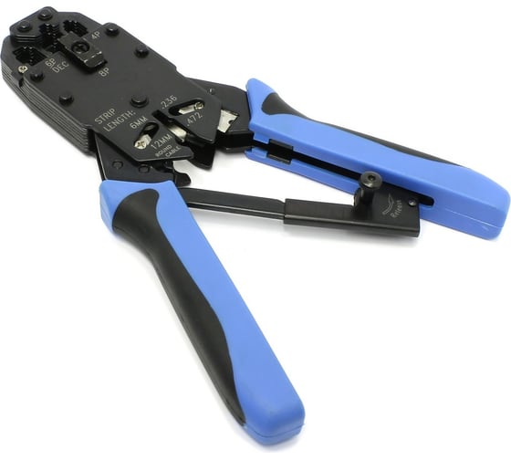 Изображение товара Обжимные клещи для коннекторов 5bites Express  RJ-45 RJ-11 12 фиксатор и зачистка LY-T2009R