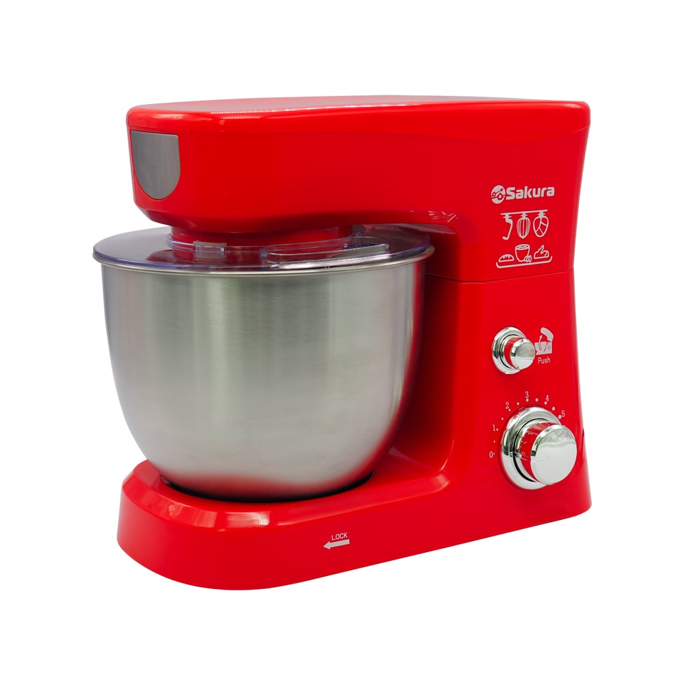 Изображение товара Сakura SA-6327R планетарный миксер 1000Вт с чашей 3.5л