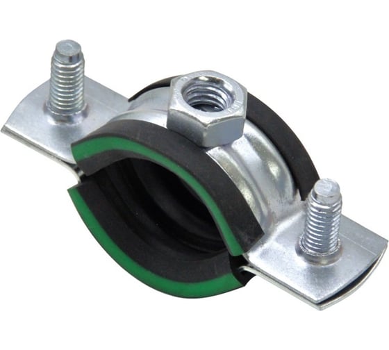 Изображение товара Хомут трубный STALMAX LCP-N 3 (88-94 мм) М10 с виброгасителем и гайкой (арт. 11471) оц. сталь (уп. 120 шт) 11471-023