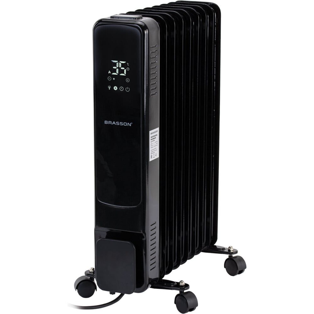 Изображение товара Обогреватель масляный BRASSON BOR-7 TOUCH, 7 секций, 1500Вт