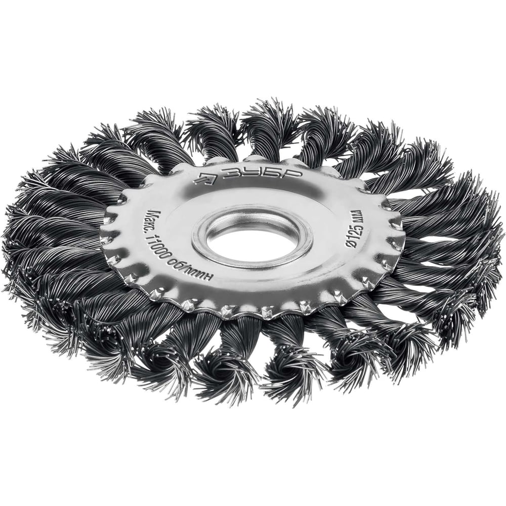 Изображение товара Щетка дисковая ЗУБР 125x22 мм для УШМ по металлу и стройматериалам