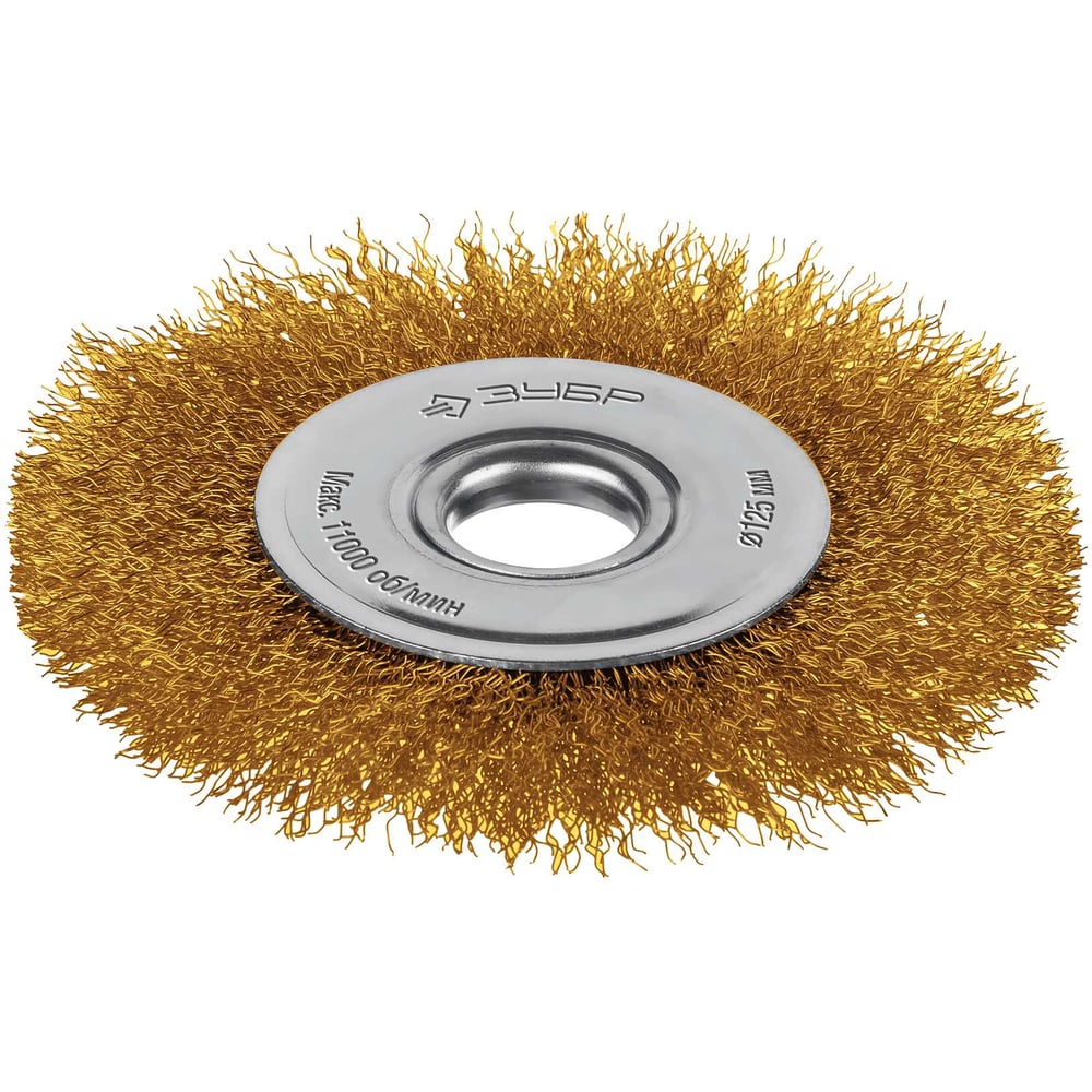 Изображение товара Щетка дисковая ЗУБР 125x22 мм для УШМ по металлу дереву и краске