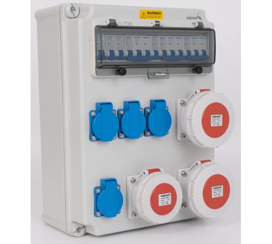 Изображение товара Распределительное устройство SAIPWELL переносное с 7 розетками 400х300х160мм SP-CZ-PC304016-001 артикул SPL06-05