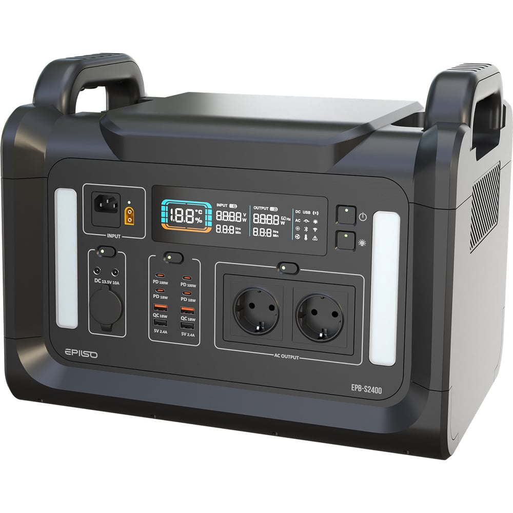 Изображение товара Портативная электростанция Epilso EPILSO EPB-S2400 с USB Type-C и мощностью 4800 Вт