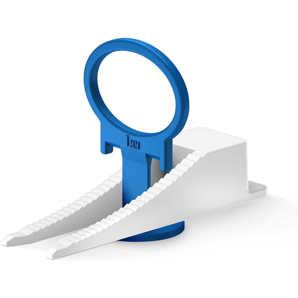 Изображение товара Кольцо ЗУБР Комплект 1.0 мм Зажим + Клин 50 + 50 шт Система Выравнивания Плитки