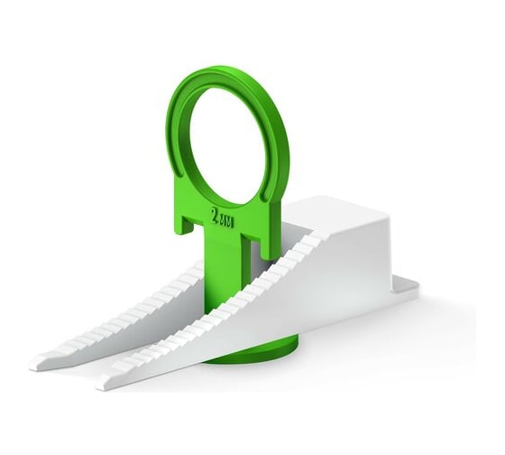 Изображение товара Кольцо ЗУБР комплект: 2.0 мм, зажим + клин, 50 + 50 шт, система выравнивания плитки 33832-H50